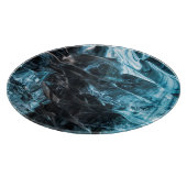 Blue Ice Abstract in ijskootje Snijplank (Hoek)