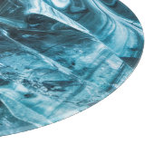 Blue Ice Abstract in ijskootje Snijplank (Hoek)