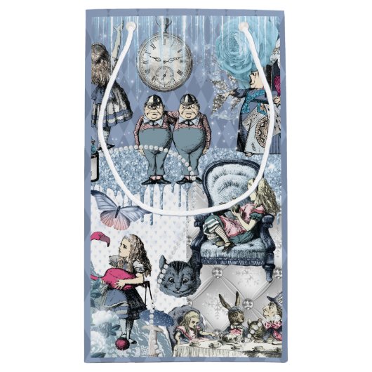Blue Ice Alice in Wonderland Schattige Klein Cadeauzakje (Achterkant)