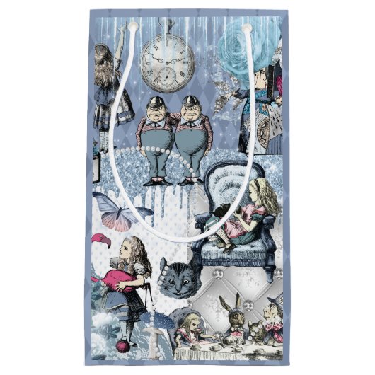 Blue Ice Alice in Wonderland Schattige Klein Cadeauzakje (Voorkant)