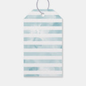 Blue Ice Cream Baby shower Cadeaulabel (Achterkant)