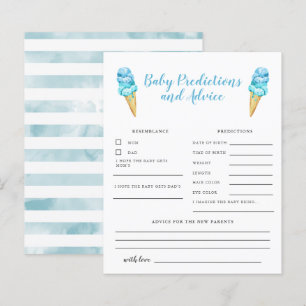 Blue Ice Cream-Baby voorspelling en advies Kaart