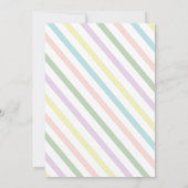 Blue Ice Cream Cone Scoop Birthday Party Kaart (Achterkant)