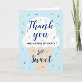 Blue Ice Cream - Hartelijk dank! Bedankkaart (Voorkant)