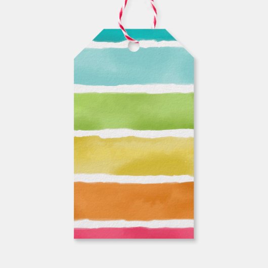 Blue Ice Cream Verjaardag Dank u Cadeaulabel (Achterkant)