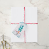 Blue Ice Cream Verjaardag Dank u Cadeaulabel (Met Touw)