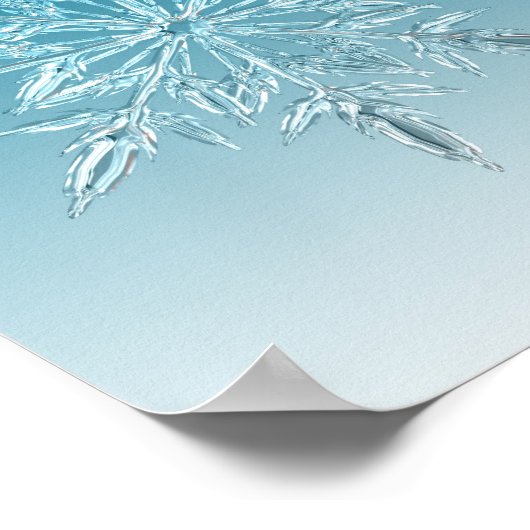 Blue Ice Crystal Poster (Hoek)