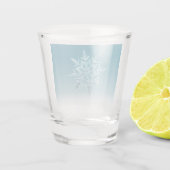 Blue Ice Crystal Shot Glas (Achterkant)