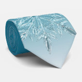 Blue Ice Crystal Stropdas (Opgerold)