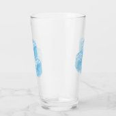 Blue Ice Cubes Drinking Glas (Rechts)