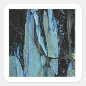 BLUE ICE DESIGN VIERKANTE STICKER (Voorkant)