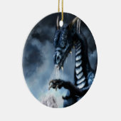 Blue Ice Dragon Holiday Ornament (Rechts)