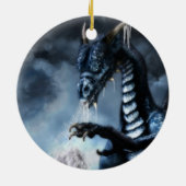 Blue Ice Dragon Holiday Ornament (Achterkant)