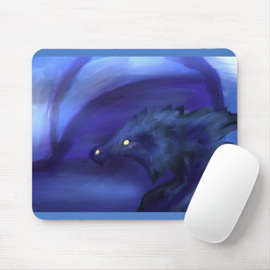 Blue Ice Dragon Mousepad Muismat (Met muis)