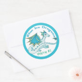 Blue Ice Dragon Stickers (Envelop)