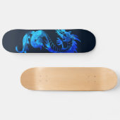 Blue Ice Dragon Tattoo Persoonlijk Skateboard (Horizontaal)
