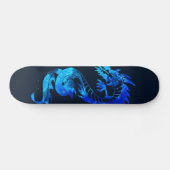 Blue Ice Dragon Tattoo Persoonlijk Skateboard (Horizontaal)