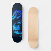Blue Ice Dragon Tattoo Persoonlijk Skateboard (Voorkant)