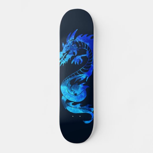 Blue Ice Dragon Tattoo Persoonlijk Skateboard (Voorkant)