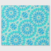 Blue Ice Goddess, Abstracte kristallen van liefde Cadeaupapier (Vlak)