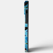 Blue Ice Hockey Thema Case-Mate iPhone Case (Achterkant / Links)