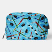 Blue Ice Hockey Thema Toilettasje (Achterkant)