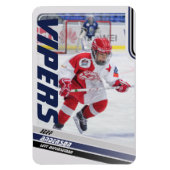 Blue Ice Hockey Trading Kaart Magneet (Verticaal)