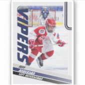 Blue Ice Hockey Trading Kaart Sticker (Voorkant)