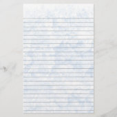 Blue Ice Lined Stationery Briefpapier (Voorkant)