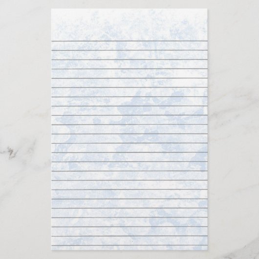Blue Ice Lined Stationery Briefpapier (Voorkant)