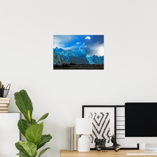 Blue Ice - Perito Moreno Poster (Thuiskantoor)