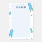 Blue Ice Pop Post It Note (Voorkant)