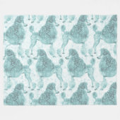 Blue Ice Posh Podle Fleece Deken (Voorkant (Horizontaal))