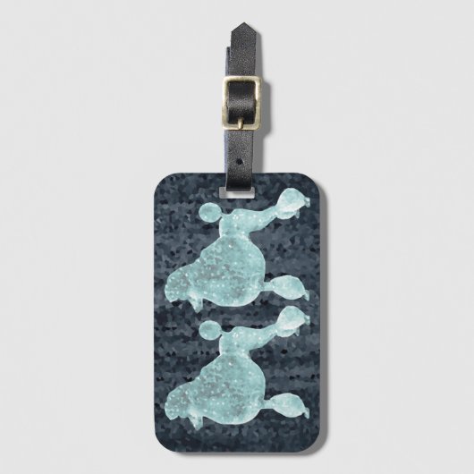 Blue Ice Posh Podle Night Grey Bagagelabel (Voorkant (verticaal))