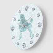 Blue Ice Posh Poodle Diamond Hour Grote Klok (Hoek)