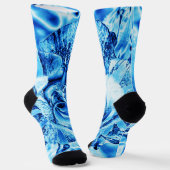 Blue Ice Roos Foto bewerken Sokken (Gebogen)