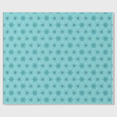 Blue Ice Star Pattern Country Cadeau Cadeaupapier (Vlak)