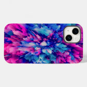 Blue Iced Abstract | iPhone 14 Hoesje-Mate Case-Mate iPhone Case (Achterkant (horizontaal))
