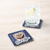 Blue Iced Coffee Onderzetter Set (Rechterzijde)