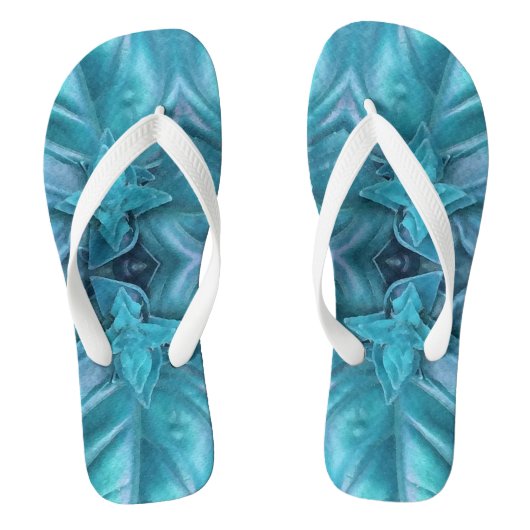Blue Icing Abstract Teenslippers (Voetbed)