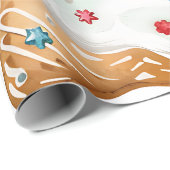 Blue Icing Christmas Cookies Cadeaupapier (Rol Hoek)