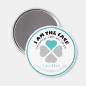 Blue Ik ben de Face magneet (Voorkant / Achterkant)