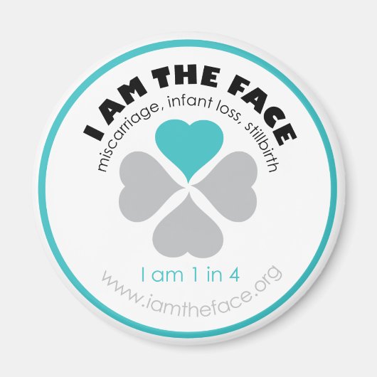 Blue Ik ben de Face magneet (Voorkant)