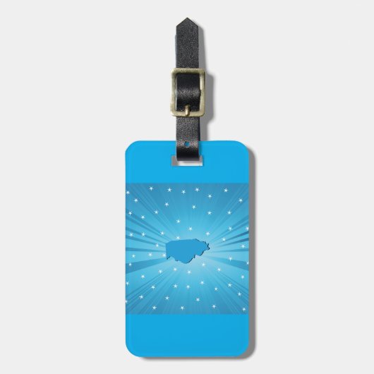 Blue Illinois Bagagelabel (Voorkant verticaal)