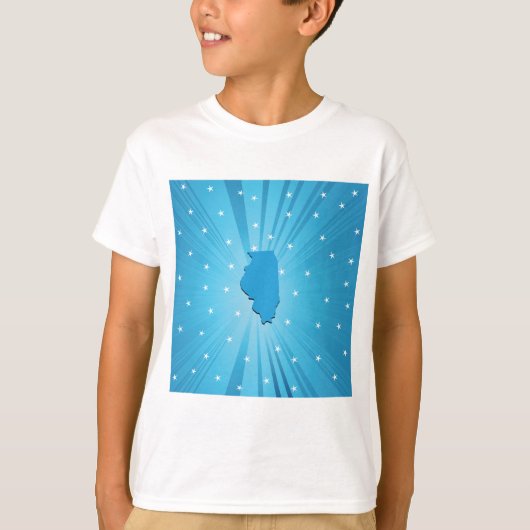 Blue Illinois Boys T-shirt (Voorkant)