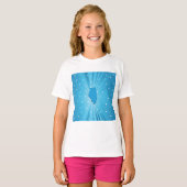 Blue Illinois Girls T-Shirt (Voorkant volledig)