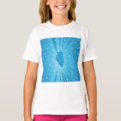 Blue Illinois Girls T-Shirt (Voorkant)
