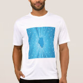 Blue Illinois Mannen Actief T-shirt (Voorkant)