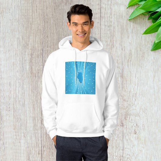 Blue Illinois Mannen Hoodie