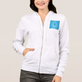 Blue Illinois Vrouwen Full-Zip Hoodie (Voorkant)